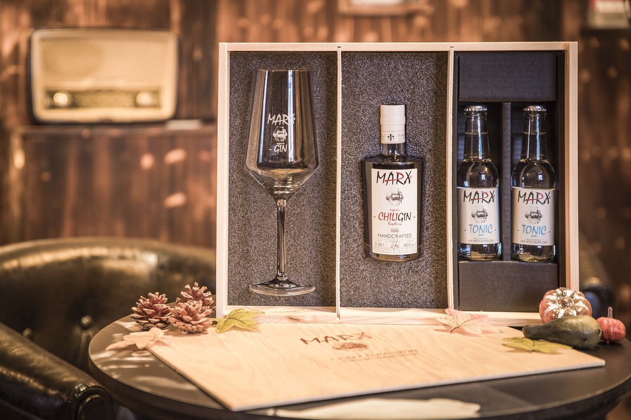 Marx - GIN Tasting Geschenkbox mit Marx-Gin nach Wahl!