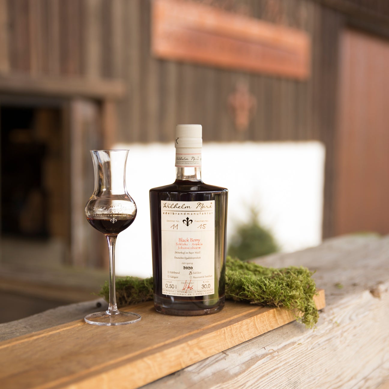 Marx - Edelliqueur Black Berry - (30% vol.) 500ml