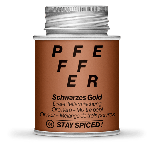Stay Spiced Schwarzes Gold Pfeffer kaufen – Intensiver Premium Pfeffer für maximale Aromatik & echten Genuss