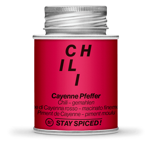 Stay Spiced Chili Cayenne Pfeffer kaufen – Scharf-würzige Gewürzmischung für Grill, Küche & intensiven Genuss