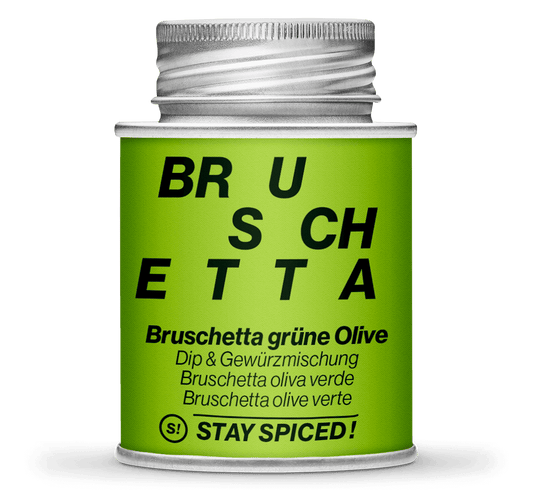 Stay Spiced Bruschetta Grüne Olive kaufen – Mediterrane Gewürzmischung für Antipasti, Brot & aromatische Küche